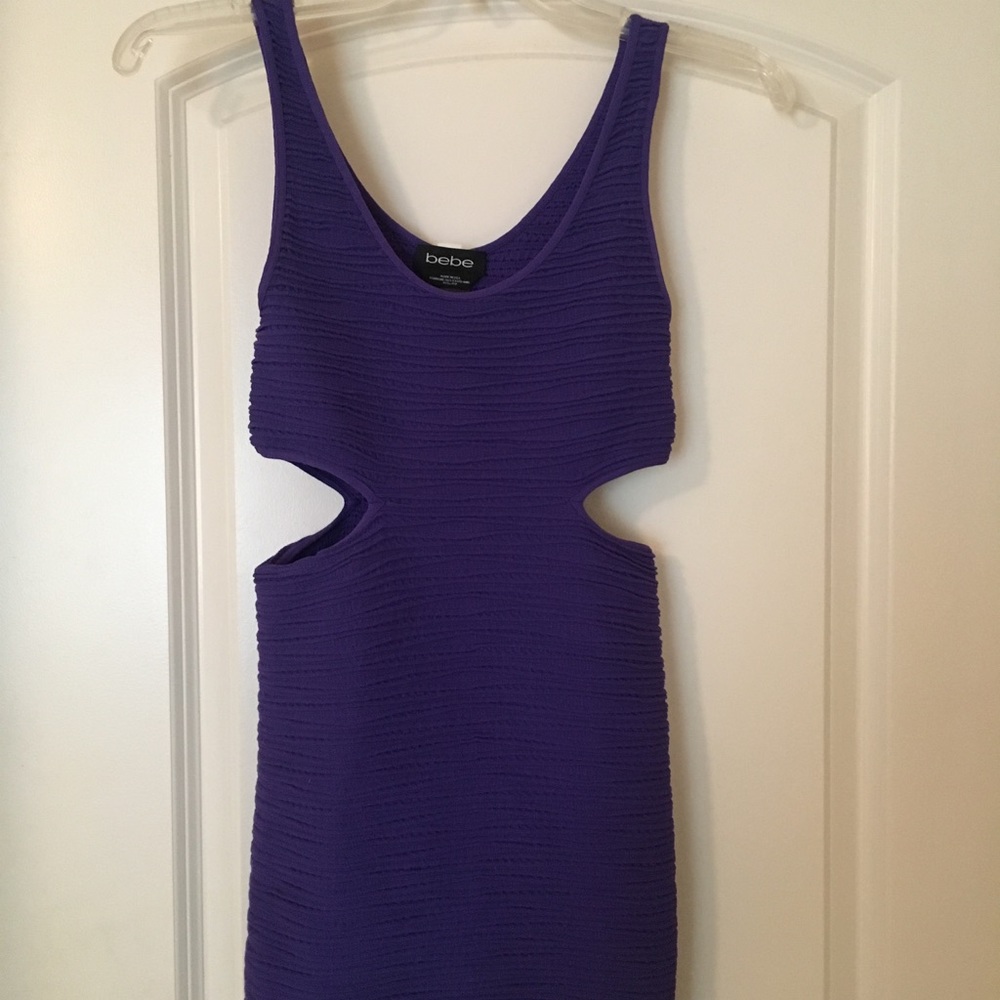 Bebe purple mini dress